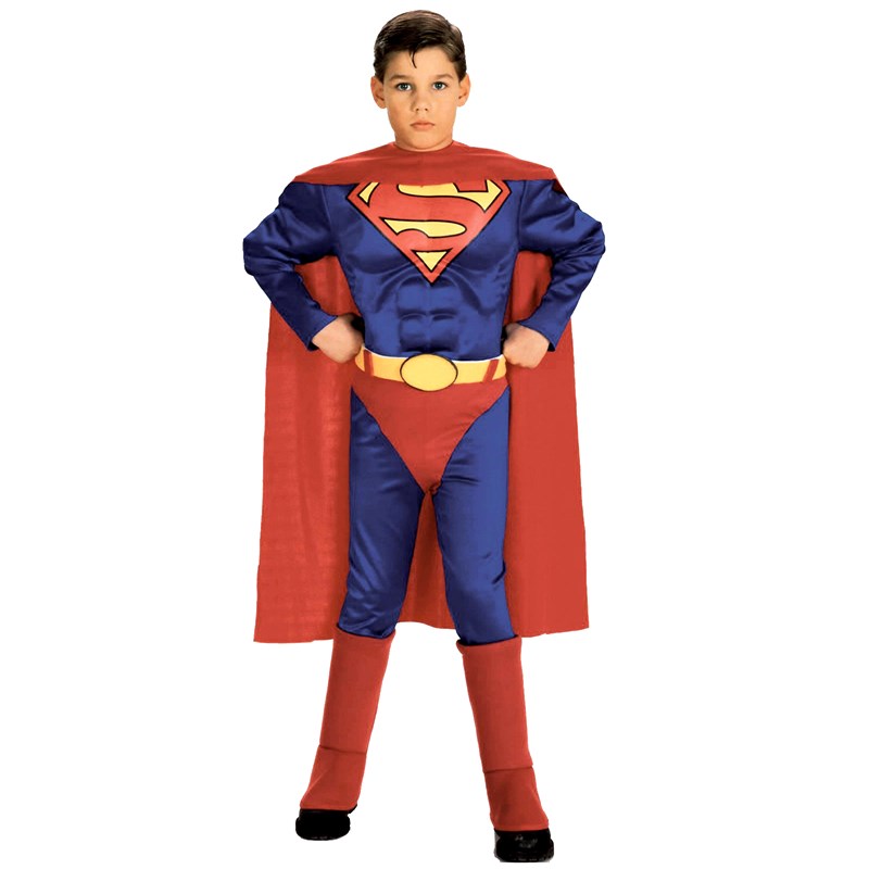 Superman with Chest Toddler  and  Child Costume for the 2022 Costume season.