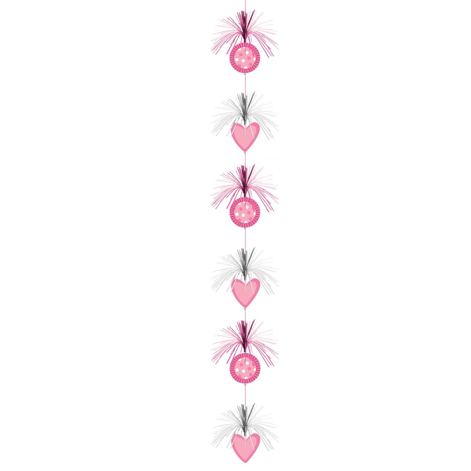 Pink/Silver Heart Column