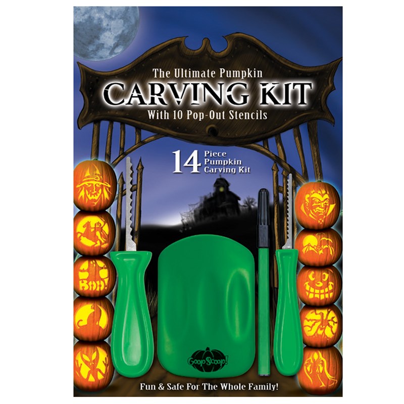 Ultimate Pumpkin Carving Kit for the 2022 Costume season.