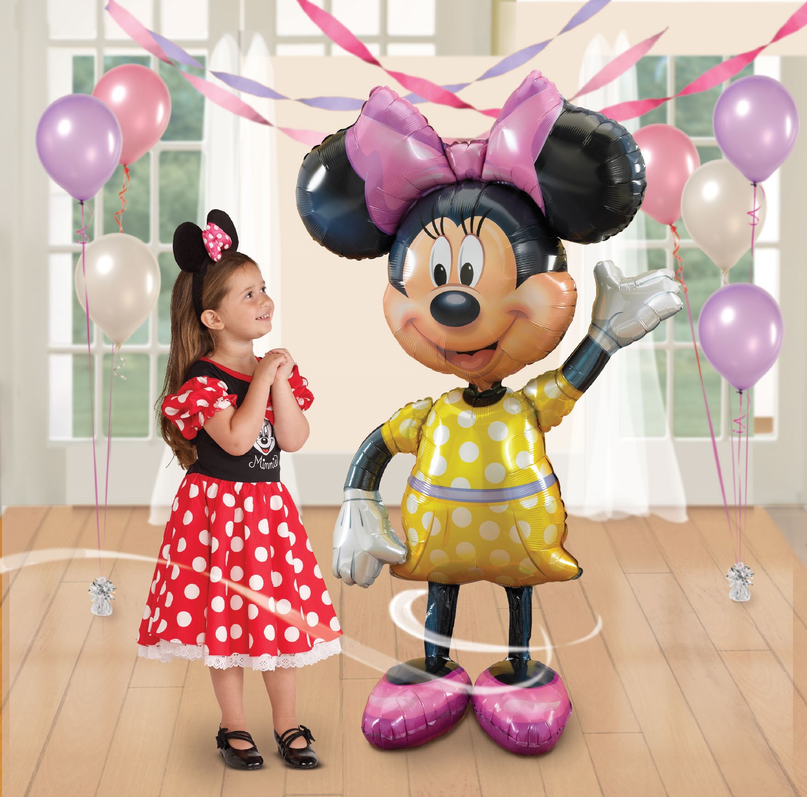 Disney Minnie Mouse Airwalker 54&quot; Jumbo Foil Balloon