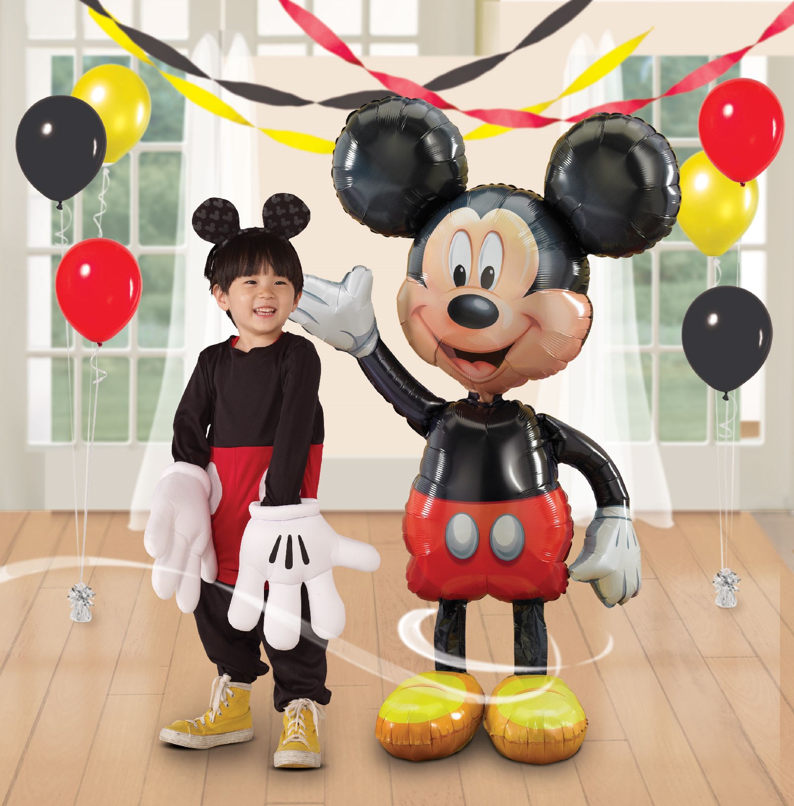 Disney Mickey Mouse Airwalker 52&quot; Jumbo Foil Balloon