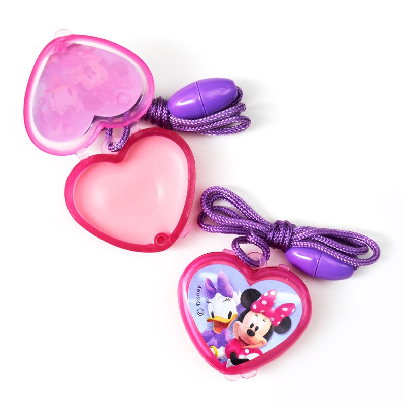 Disney Minnie Lip Gloss Necklaces (4 count) for the 2022 Costume season.