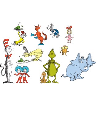 Dr. Seuss Removable Wall Decorations