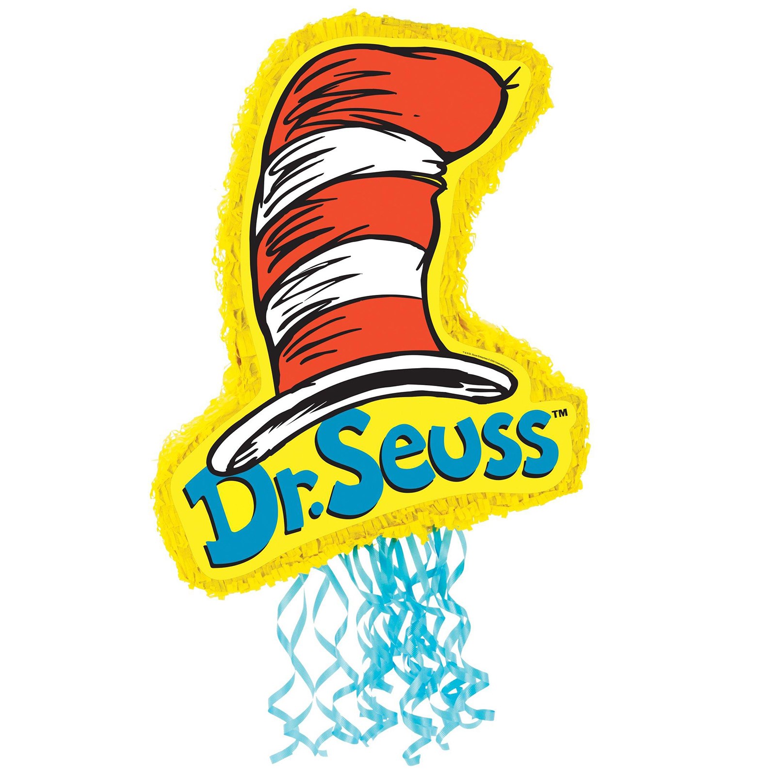 Dr. Seuss 21&quot; Cat In The Hat Pull-String Pinata