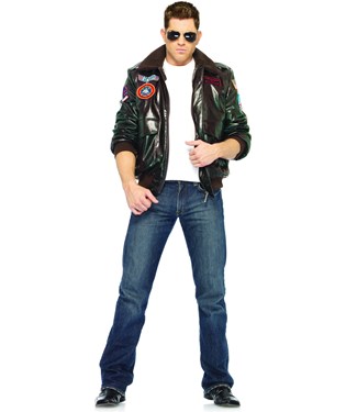 Top Gun Bomber Jacket Adult Costume Male