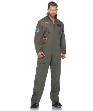 Top Gun Mens Flight Suit Adult Costume