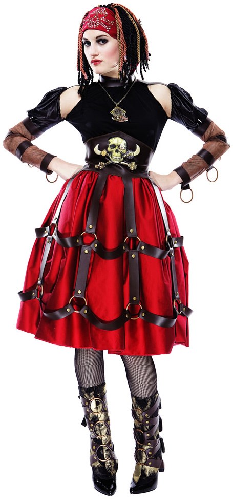 Gothic Pirate Wench Adult Womens Halloween Costumes