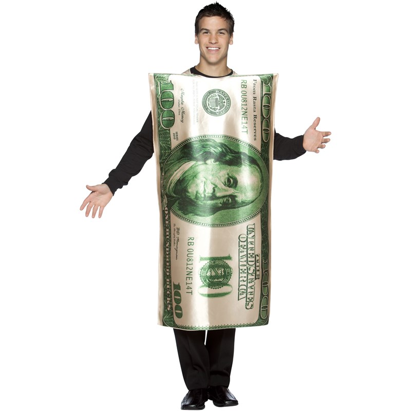 100 Bill Adult Costume for the 2022 Costume season.