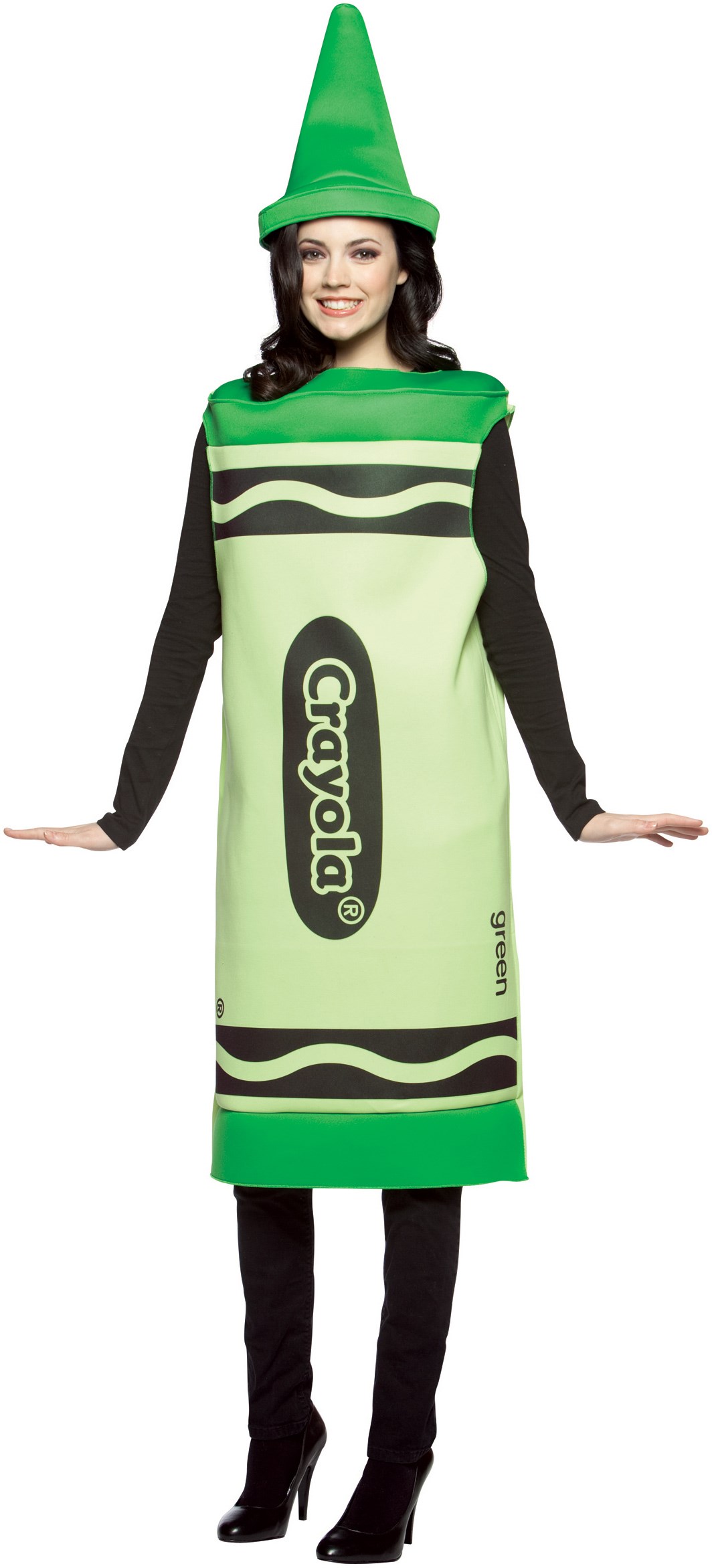 Crayola Green Crayon Adult Costume