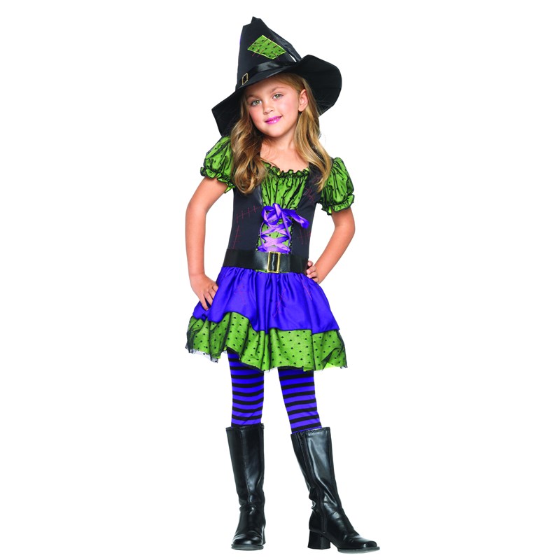 Hocus Pocus Witch Toddler  and  Child Costume for the 2022 Costume season.