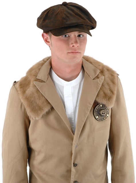 Steampunk Driver (Brown Suede) Hat Adult for the 2022 Costume season.