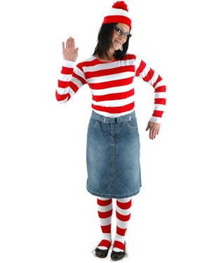 Wheres Waldo - Wenda Adult Costume Kit