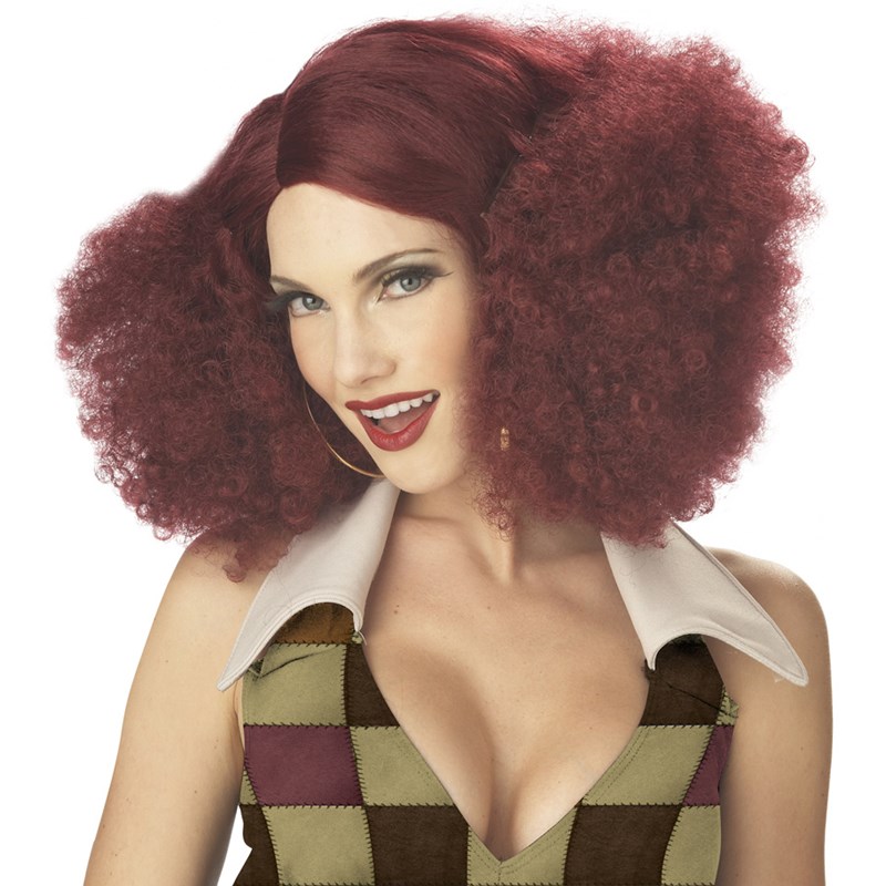 Disco Sensation (Burgundy) Adult Wig for the 2022 Costume season.