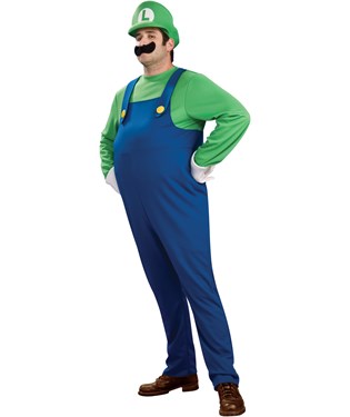 Super Mario Bros. - Deluxe Luigi Adult Plus Costume