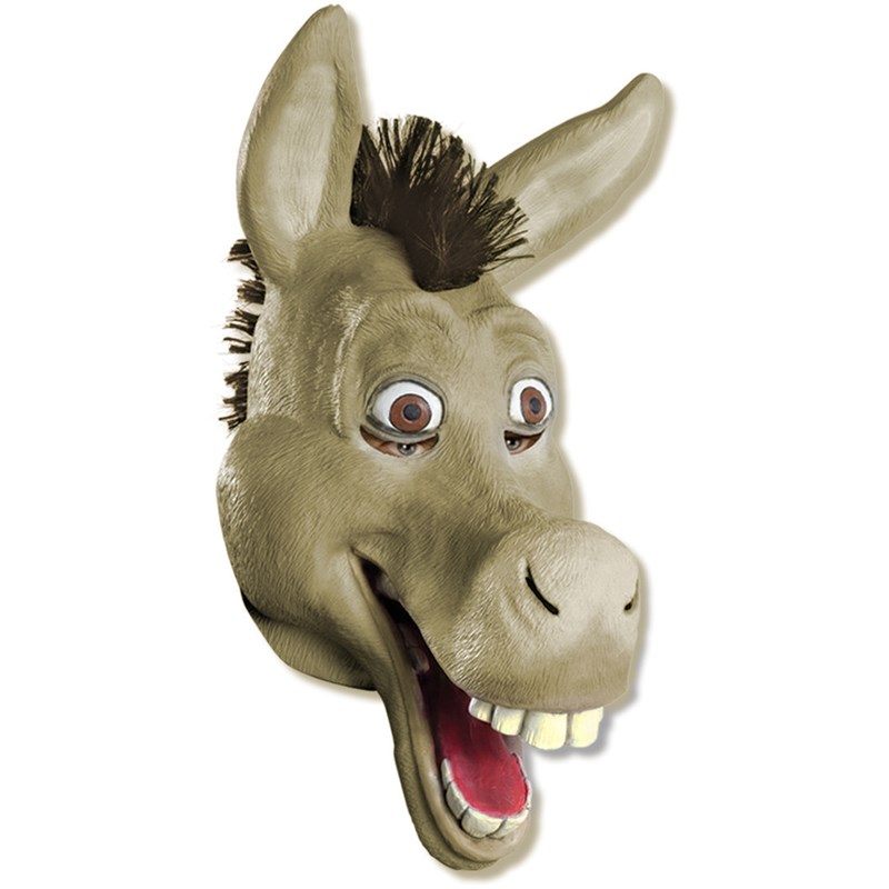 Shrek Forever After   Donkey 3 and 4 Vinyl Adult Mask for the 2015 Costume season.