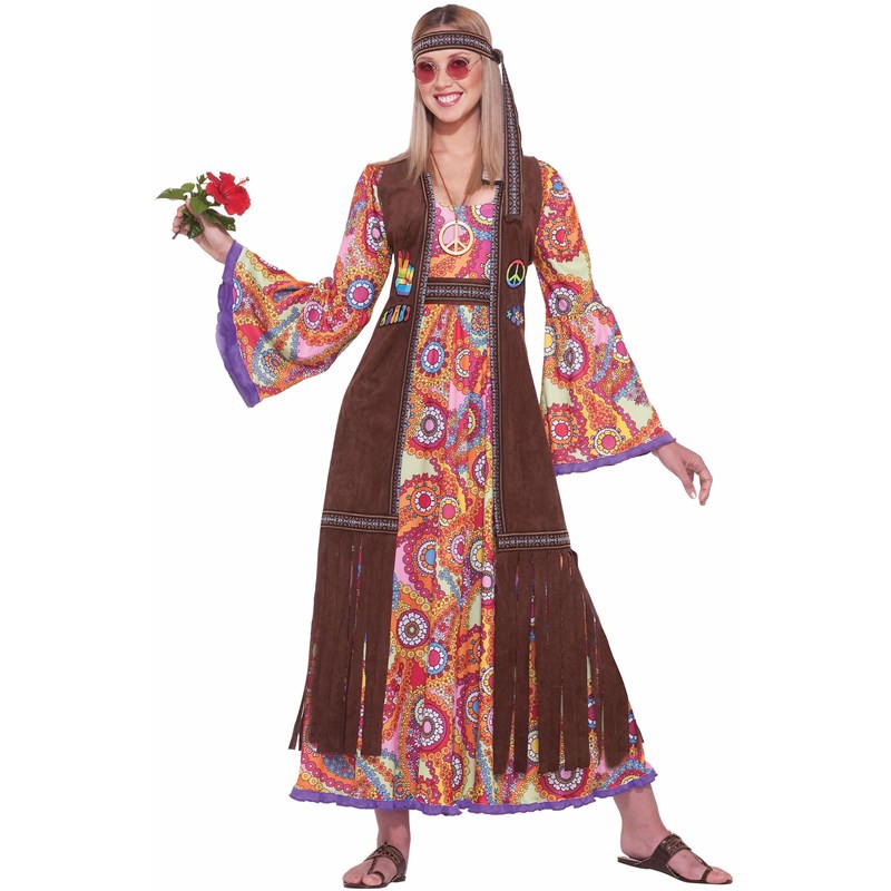 Hippie Love Child Adult Costume for the 2022 Costume season.
