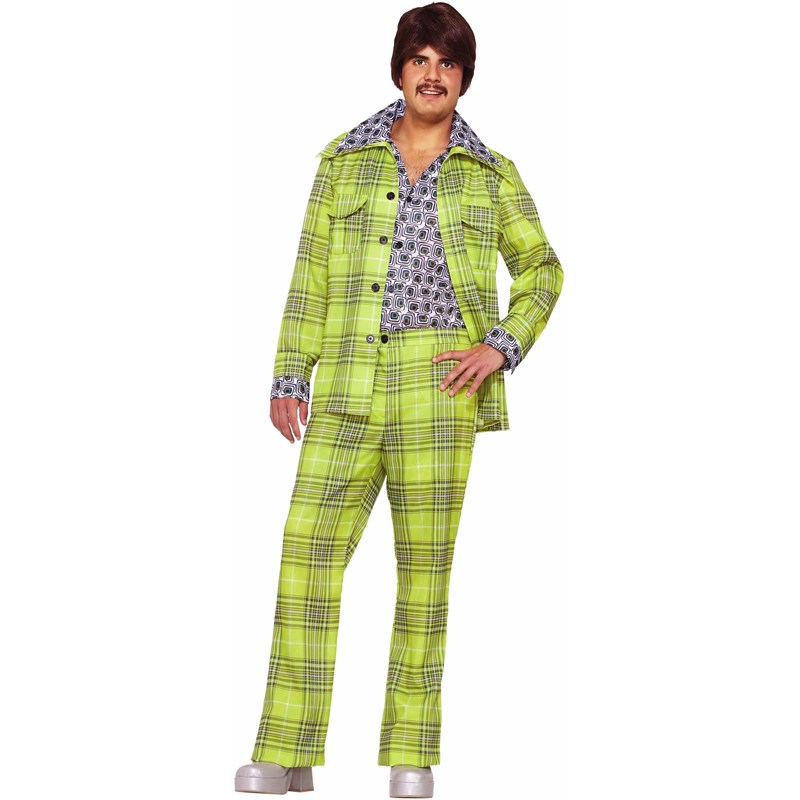 70s Plaid Leisure Suit Adult Costume for the 2022 Costume season.