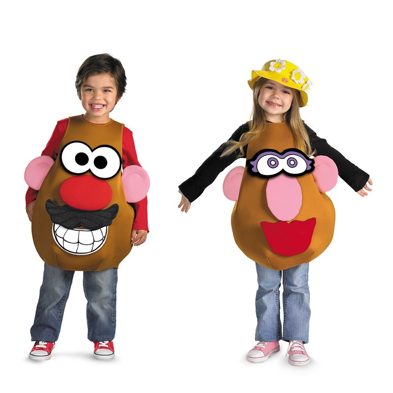 Mr. or Mrs. Potato Head Deluxe Toddler  and  Child Costume for the 2022 Costume season.