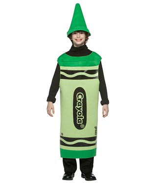 Green Crayola Crayon Tween Costume