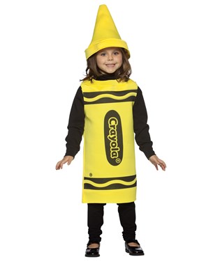 Yellow Crayola Crayon Child Costume