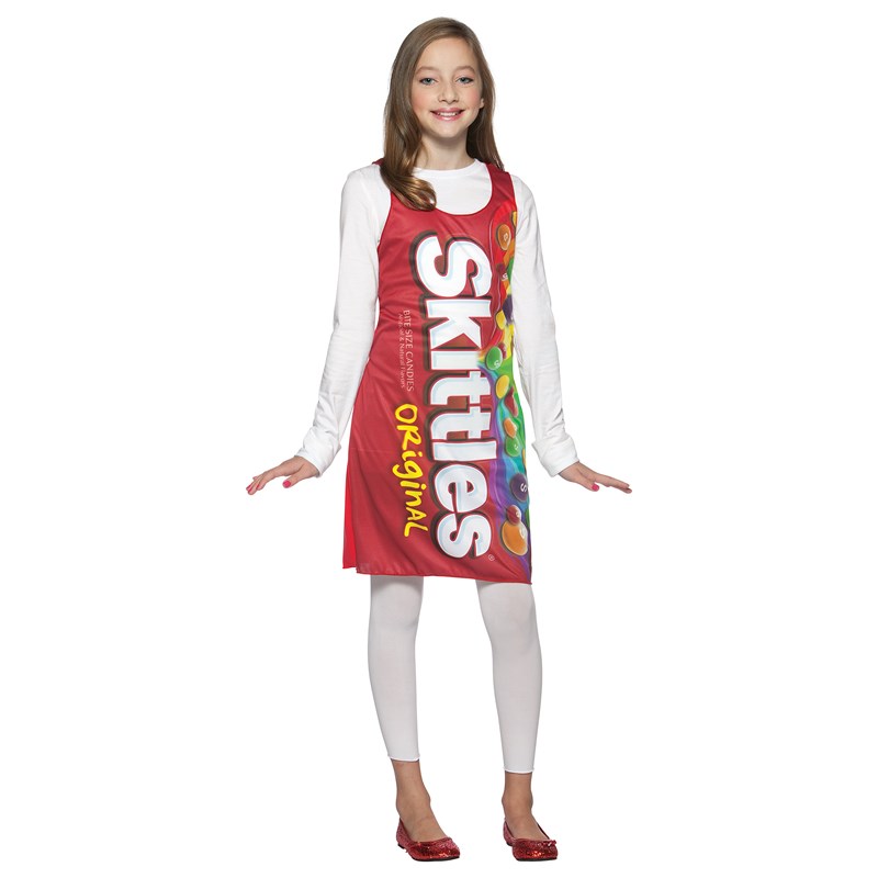 Skittles Tank Dress Tween and Teen Costume for the 2022 Costume season.