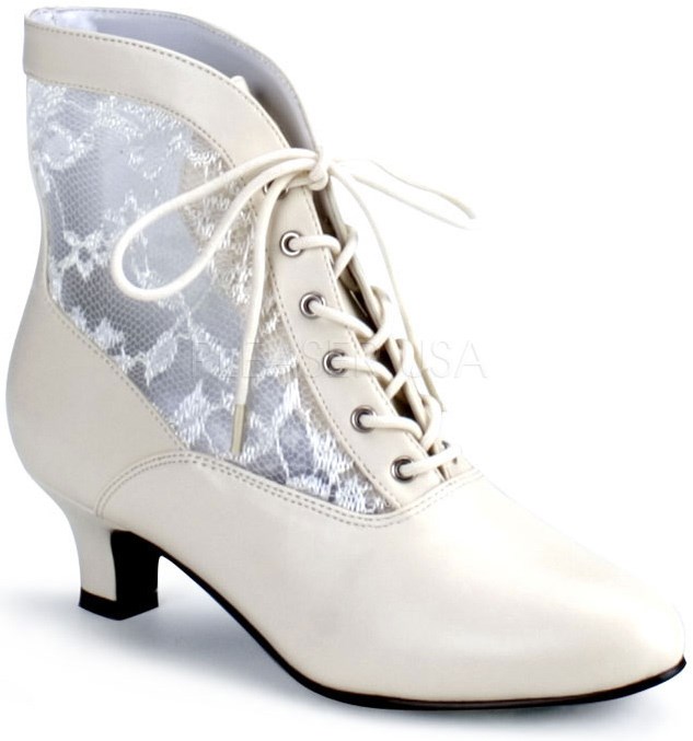 Victorian Adult Boots Ivory for the 2022 Costume season.