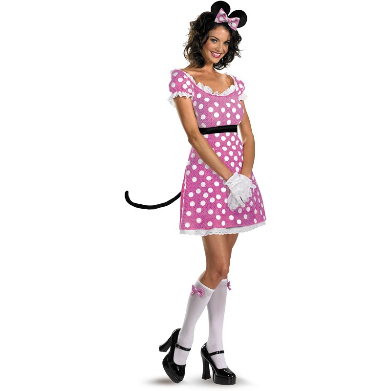Sexy Pink Minnie Mouse Adult Costume for the 2022 Costume season.