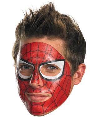 Spider-Man Face Tattoo
