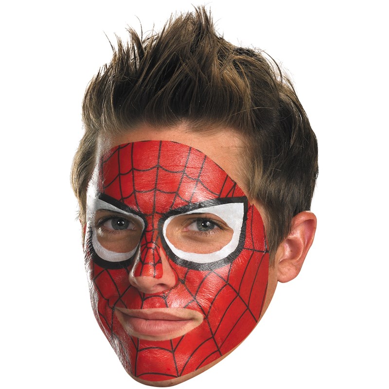 Spider Man Face Tattoo for the 2022 Costume season.