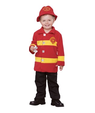 Brave Firefighter Toddler Costume