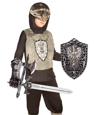 Knight Silver Child Costume Kit