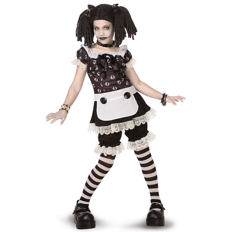 Gothic Rag Doll Child and Tween Costume for the 2022 Costume season.