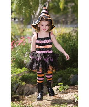 Striped Witch Child Costume