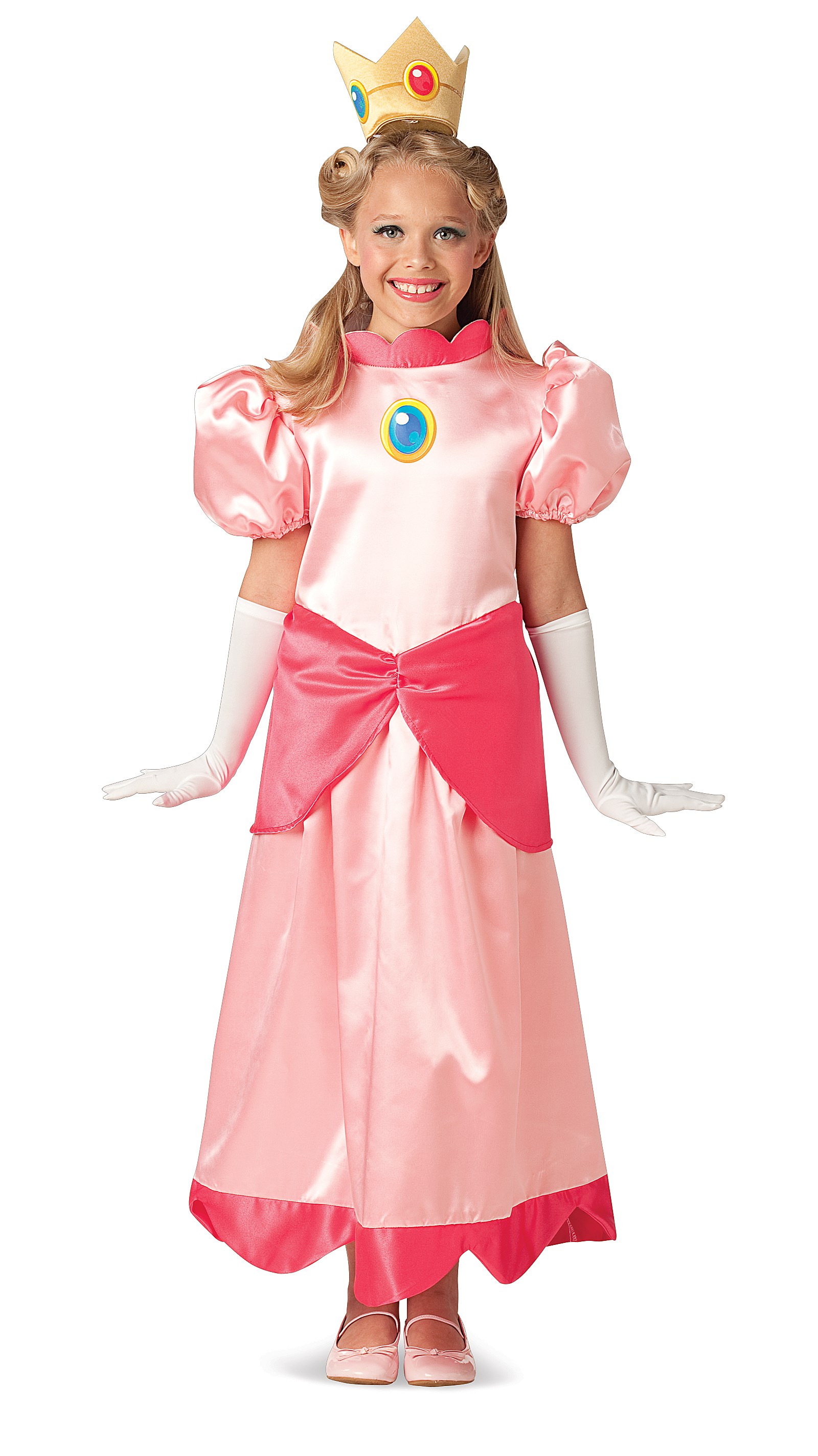 Super Mario Deluxe Princess Peach Child Costume