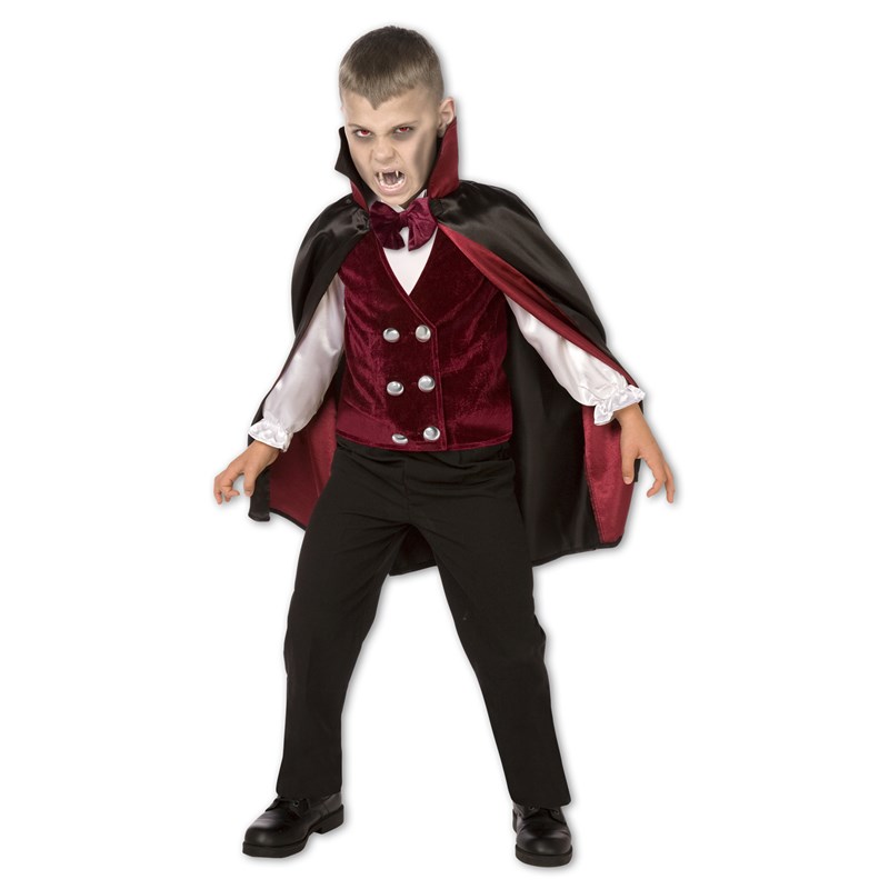 Transylvanian Vampire Child Costume for the 2022 Costume season.