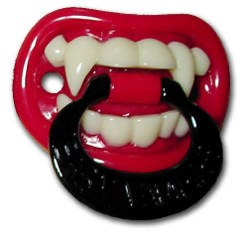 Little Vampire Infant and Toddler Pacifier for the 2022 Costume season.