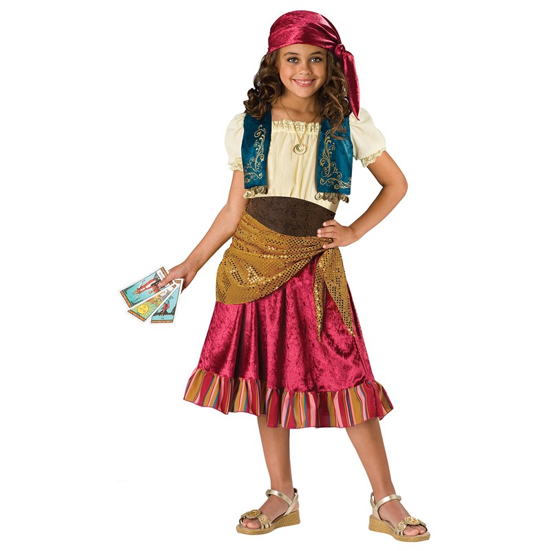 Gypsy Girl Child Costume for the 2022 Costume season.