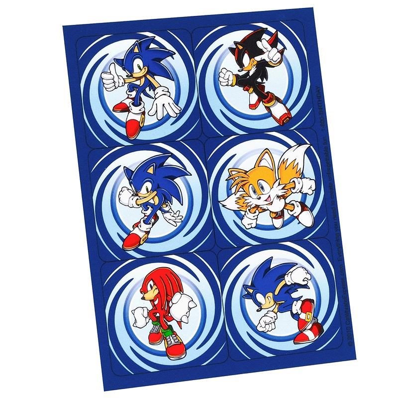 Sonic the Hedgehog Stickers (4 count) for the 2022 Costume season.