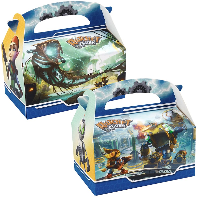 Ratchet and Clank Empty Favor Boxes (4 count) for the 2022 Costume season.