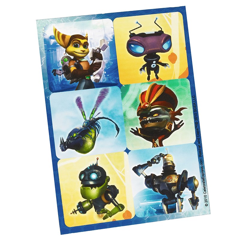 Ratchet and Clank Sticker Sheets (4 count) for the 2022 Costume season.