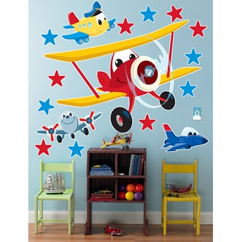 Airplane Adventure Giant Wall Decals