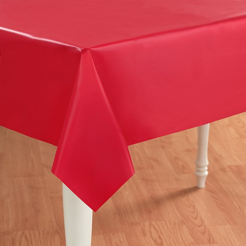 Classic Red (Red) Plastic Tablecover for the 2022 Costume season.
