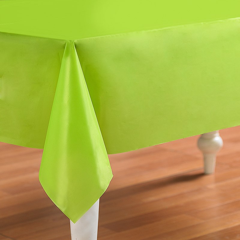Fresh Lime (Lime Green) Plastic Tablecover for the 2022 Costume season.