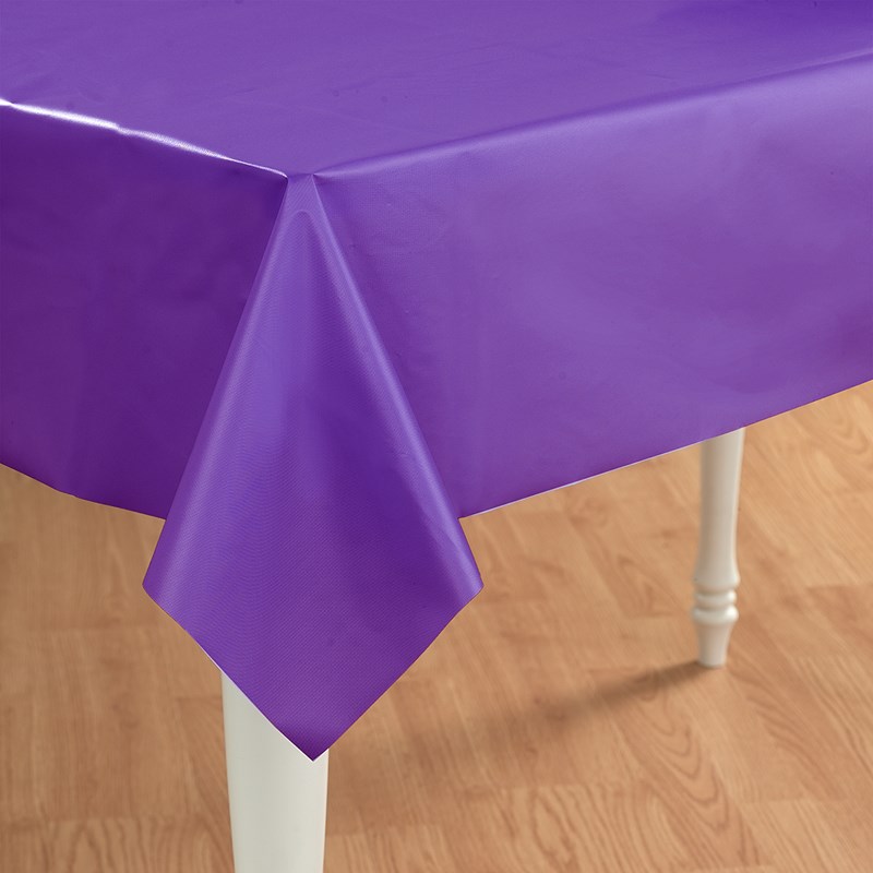Perfect Purple (Purple) Plastic Tablecover for the 2022 Costume season.