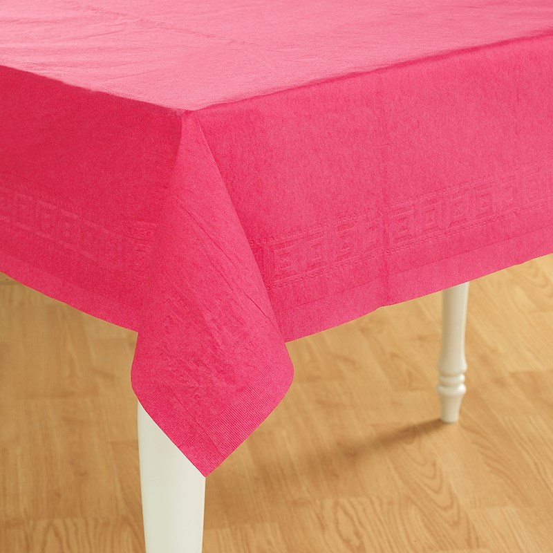 Candy Pink (Hot Pink) Paper Tablecover for the 2022 Costume season.