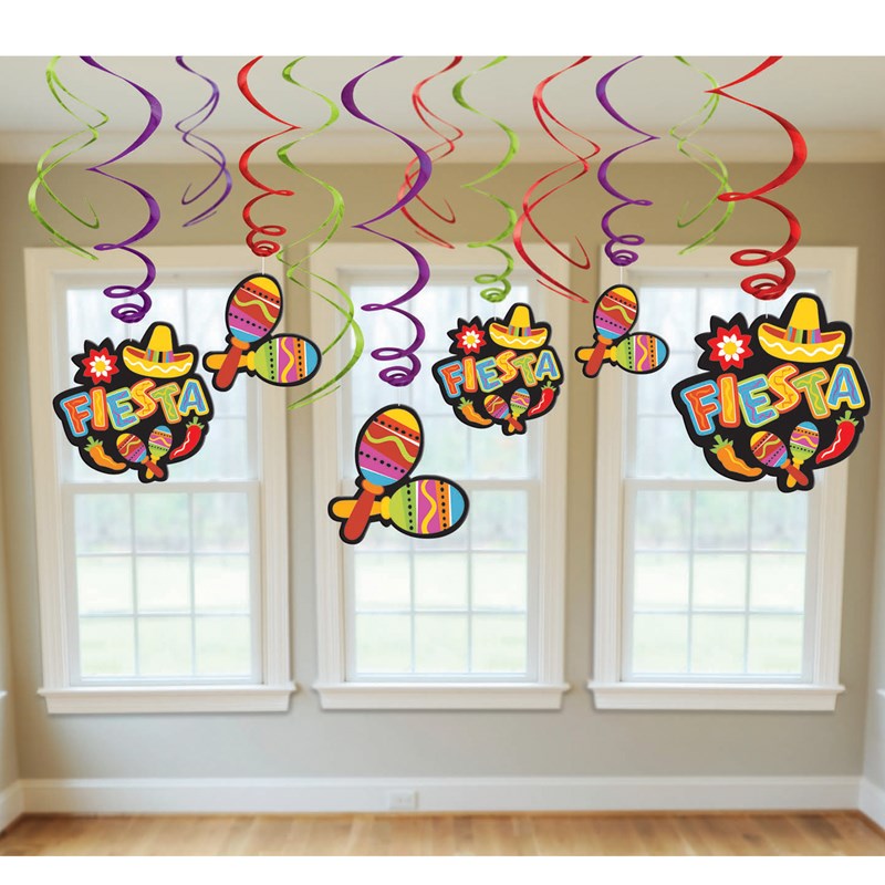 Fiesta Value Pack Hanging Swirl Decorations for the 2022 Costume season.
