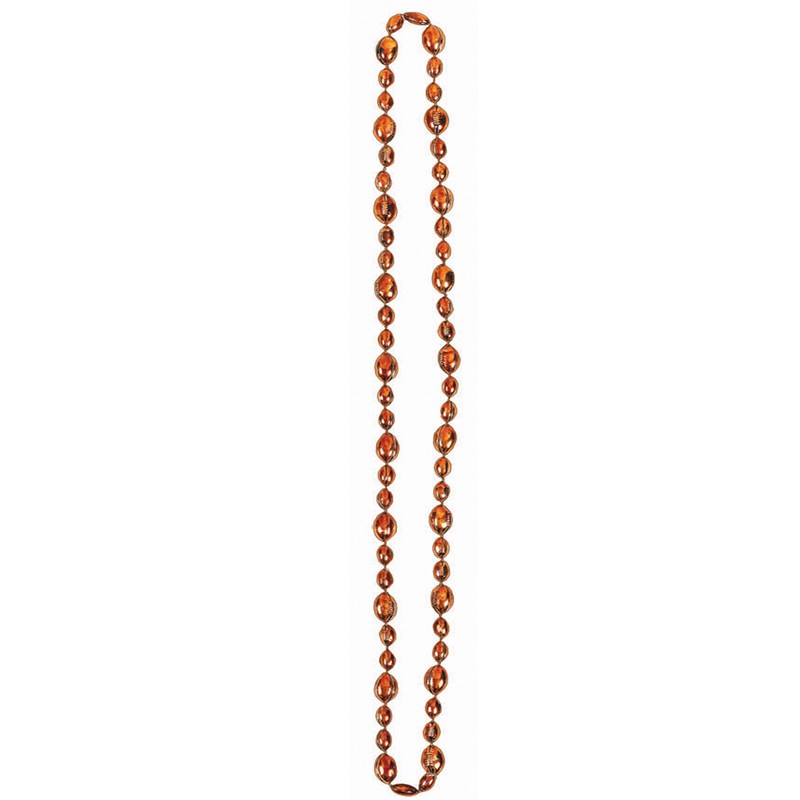 Football   Brown Bead Necklace for the 2022 Costume season.