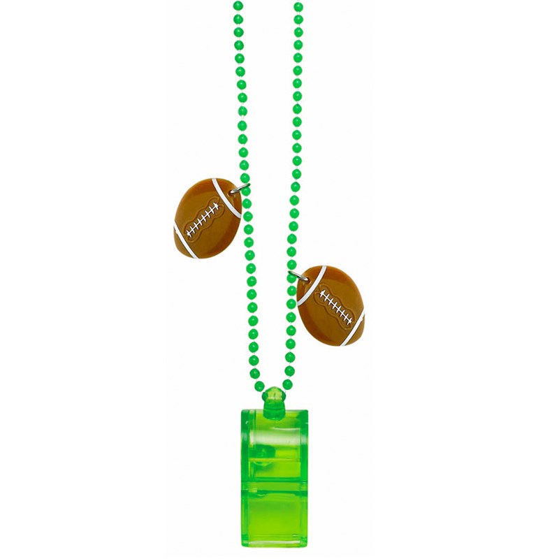 Football   Bead Necklace Chain with Whistle for the 2022 Costume season.