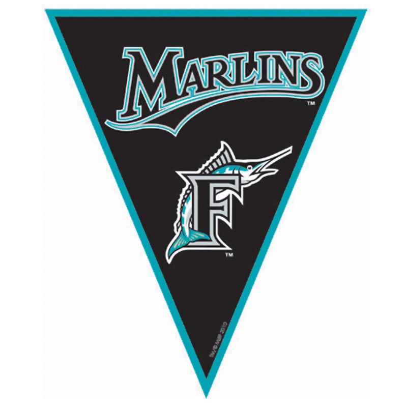 Florida Marlins Baseball   12 Pennant Banner for the 2022 Costume season.