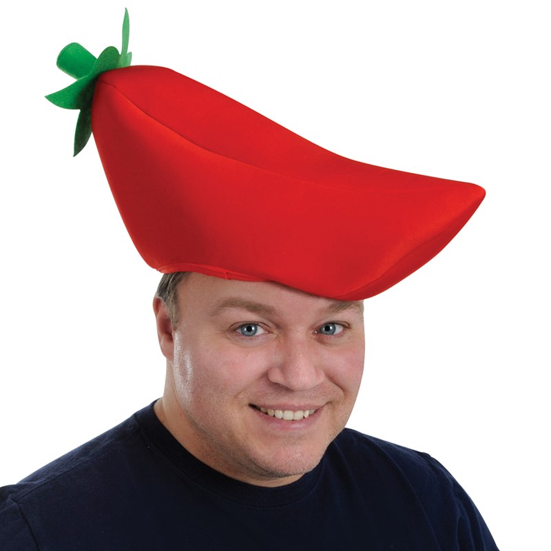Plush Chili Pepper Hat for the 2022 Costume season.